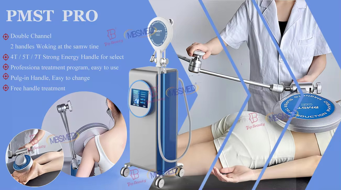 2 Handles Working At Same Time Neck Pain Relief Emtt Extracorporeal Magneto-transduction Therapy Pmst Magnetic Therapy D